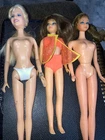 Lot of 3 vintage Barbie dolls Hanna Montana skipper sausage curls