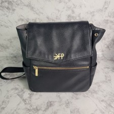 Freshly Picked Classic Diaper Bag Mini Black Vegan Leather Backpack