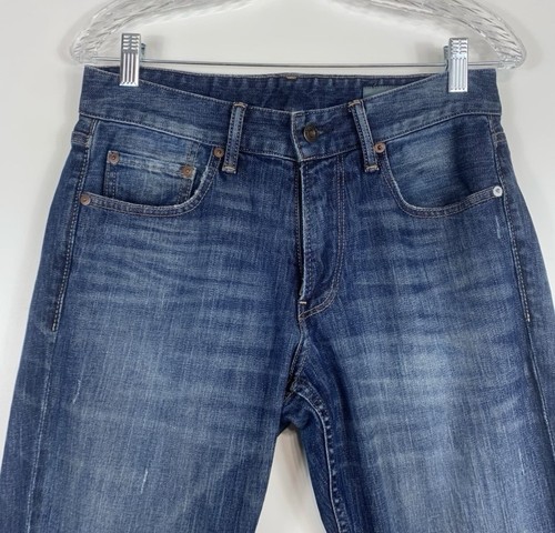 Bonobos The Blue Jean Mens 29/30 Athletic Fit Whiskering Stretch Casual Classic - Picture 2 of 12