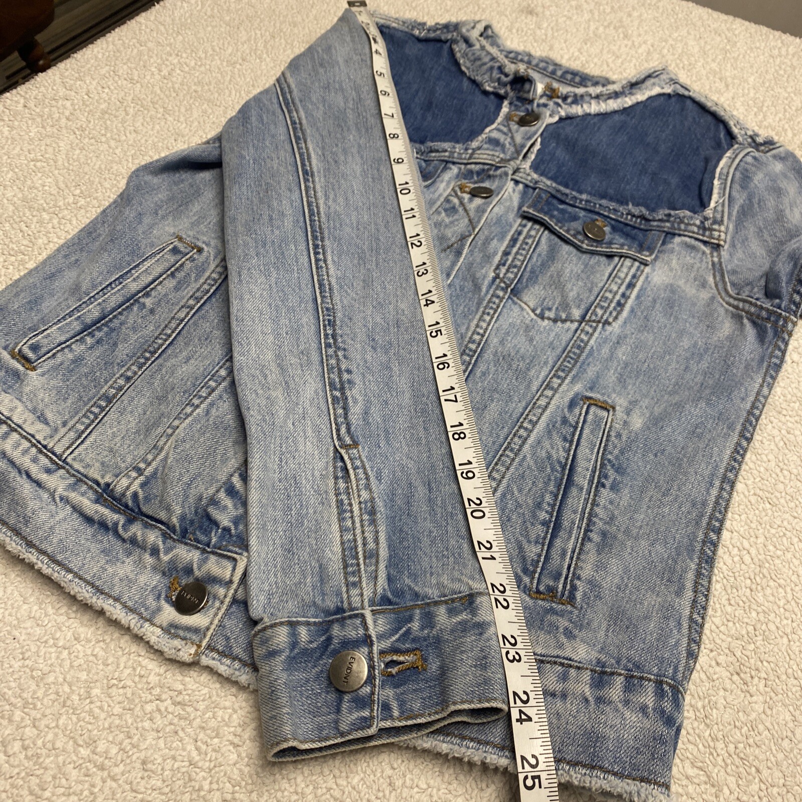 EVIDNT Los Angeles Distressed Patchwork Denim Jea… - image 5