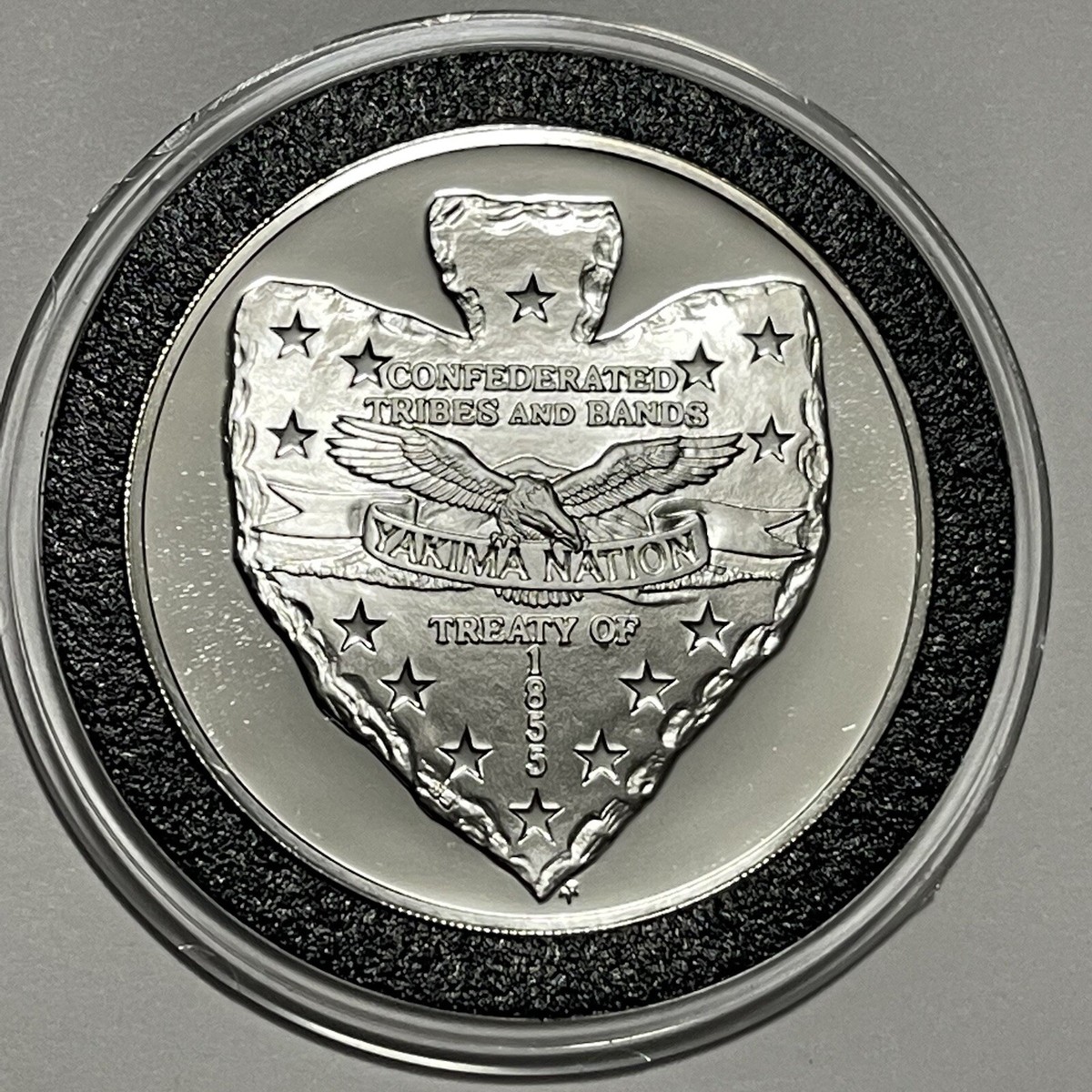 1972 Sovereign Nation Yakima Indian RARE Proof Coin .999 Fine