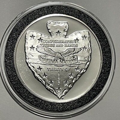 1972 Sovereign Nation Yakima Indian RARE Proof Coin .999 Fine