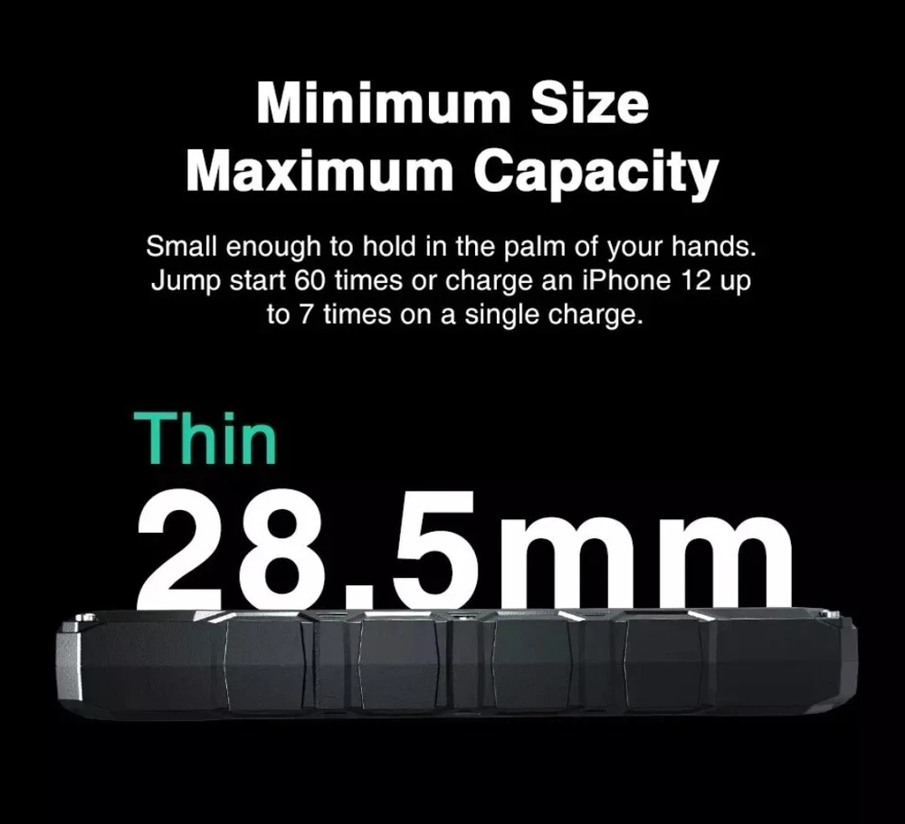 Power Bank 2000A Jump Starter Portable Charger Car Booster Auto Starting Device