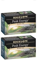 Bigelow Peak Energy Black Tea Plus Extra L-theanine & Caffeine 2 Pack
