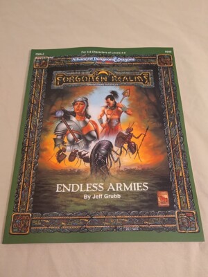 Dungeons and Dragons Reprint of FMA-2 Endless Armies Forgotten Realms Maztica