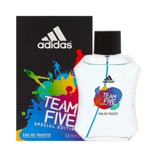 Adidas Team Five 3.3 / 3.4 oz EDT Spray Cologne for Men Brand New in Box