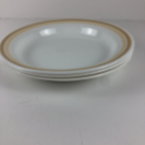 3-Corelle CITRUS Yellow Brown Stripe Rim Soup - Pasta Bowl - Picture 12 of 12