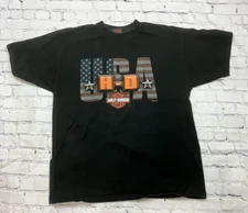 Quaid Harley Davidson Loma Linda California T-Shirt 2003 Mens XL