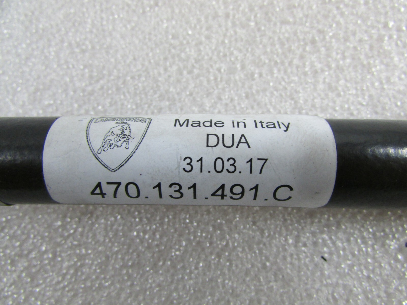Lamborghini Aventador, Fuel Vapor Canister to Valve Hose, Used, P/N 470131491C