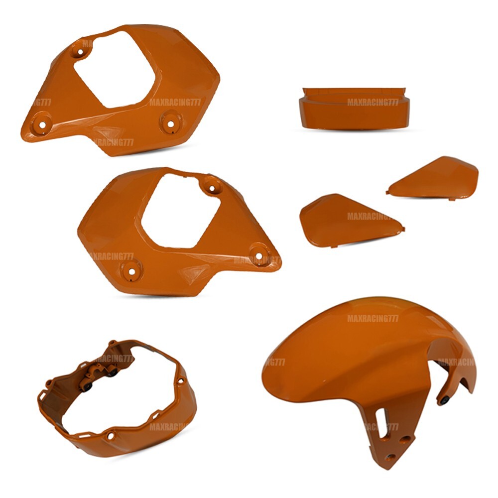 7PC BODY ORANGE PANELS FRAME BODY FIT FOR HONDA NEW MSX GROM 125