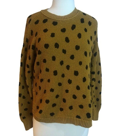 Madewell painted spots pullover sweater clearance