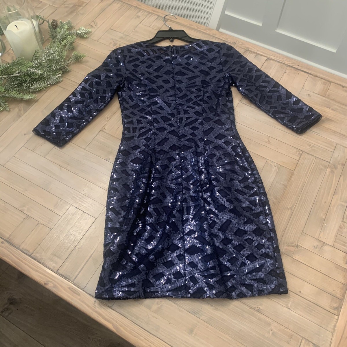 aidan mattox blue sequin dress Aidan Mattox MD1E207347