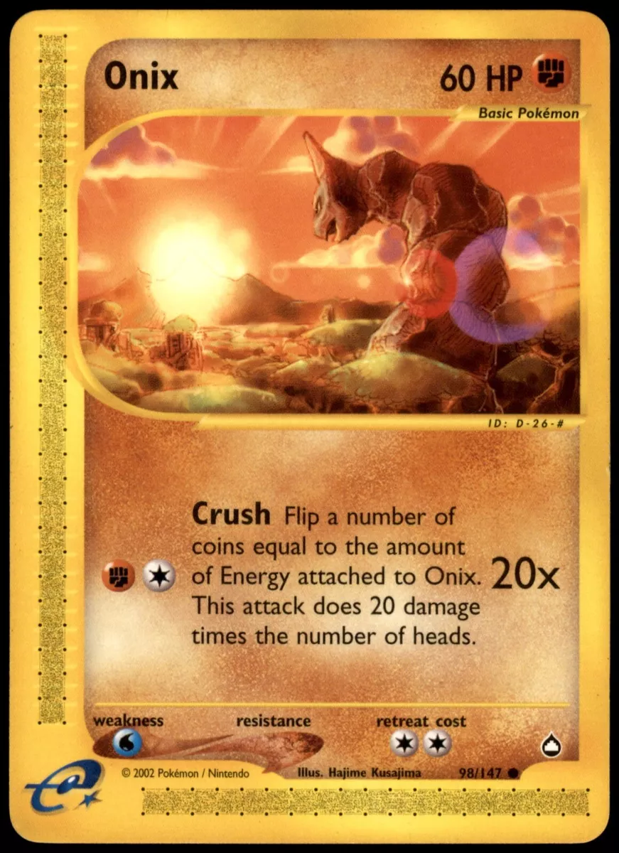 Onix AQ 98  Pokemon TCG POK Cards