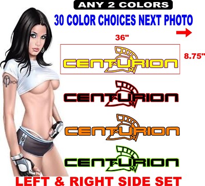 CENTURION BOAT DECAL BOATS DECALS 30 COLOR OPTIONS message me for other sizes