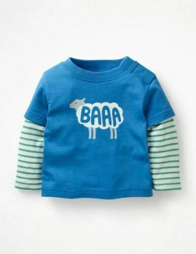Baby Boden Sheep Long Sleeve Top Sizes 0-3 Months
