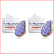 UREA CREAM for Dry Cracked Foot Hand Cream with Foot Files 2 Pack OUKEYA