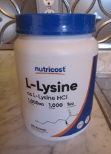 Nutricost L-Lysine Powder 1000mg Unflavored 2.2lb Gluten Free