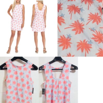 Crown & Ivy Women s Xl 14 Palm Tree Dress New W/Tags