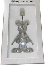 BRAND NEW DISNEY x BAUBLEBAR Mickey Mouse Bag Enamel Charm SILVER FOIL