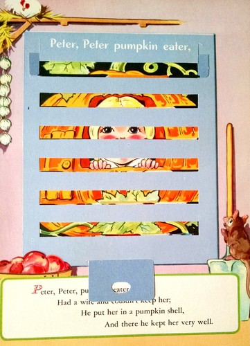 Transforming pictures, MOTHER GOOSE MAGIC WINDOW, 1943, Hank Hart, Moveable - Picture 6 of 7