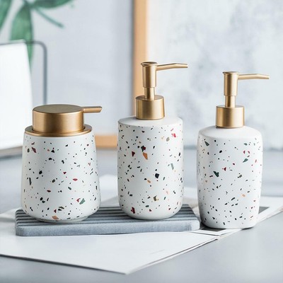 Keramik Handseifenspender Schaumspender Waschmittel Gel Pumpflasche