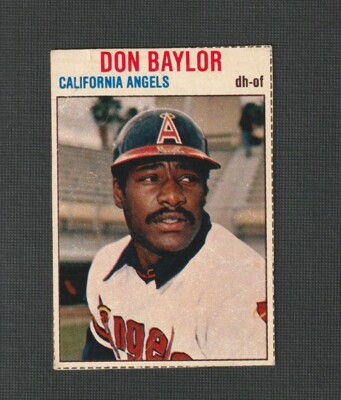 1979 Hostess Don Baylor #63 California Angels Off Condition