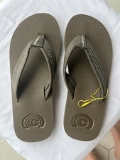 COBIAN NEW MENS US 8/ EUR 40 Oceanside Brown/Tan Thong Flip Flop Sandals