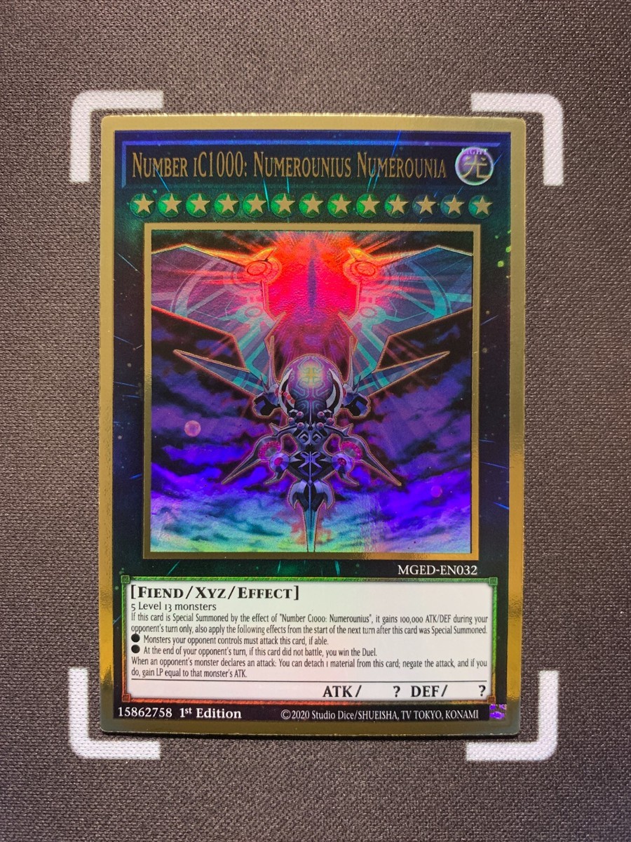 Number iC1000: Numerounius Numerounia - MGED-EN032 - Premium Gold Rare - Yugioh | eBay Number iC1000: Numerounius Numerounia - MGED-EN032 - Premium Gold Rare - Yugioh | eBay