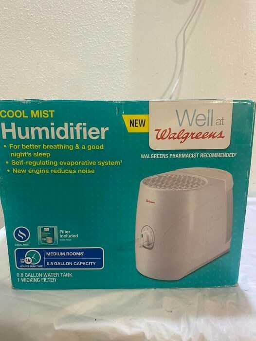 Walgreens Cool Mist Humidifier .8 Gallon