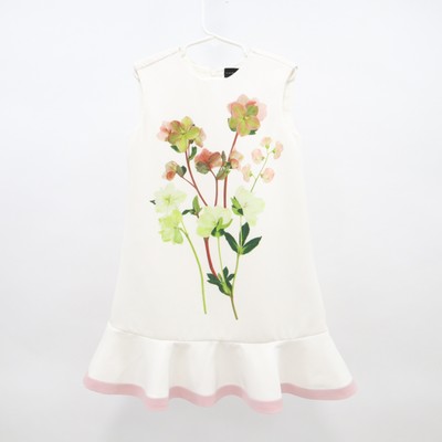 target white flower girl dresses