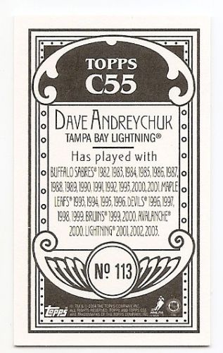 03/04 TOPPS C55 MINIS TOPPS C55 BACK Hockey (#1-155) U-Pick From List - Picture 26 of 41