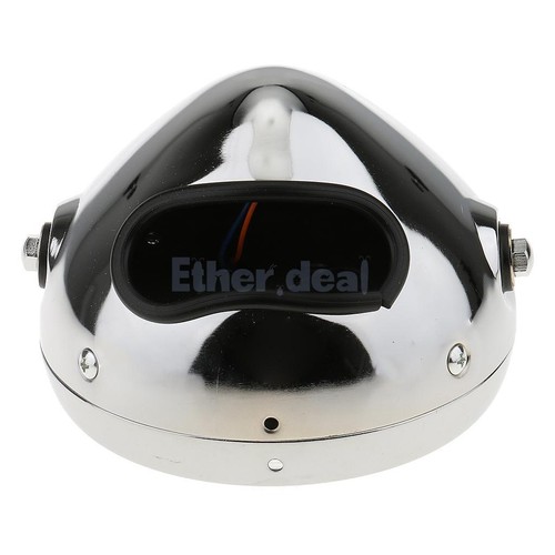 Motorrad 6.5 "Silber LED Scheinwerfer Leuchten für Harley Glühbirne - Bild 3 von 8
