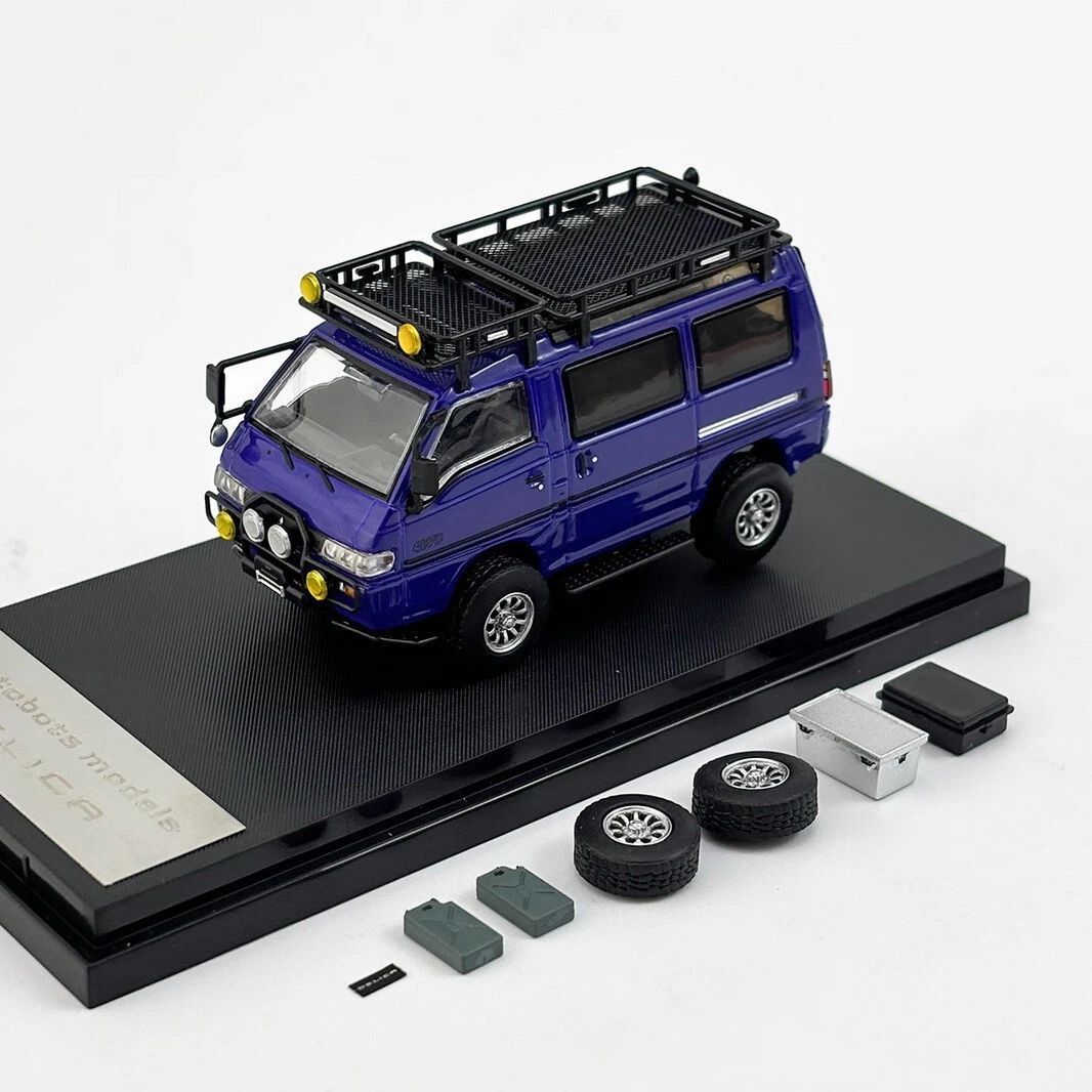 Autobots 1/64 Scale Mitsubishi Delica refitted Purple Diecast Car