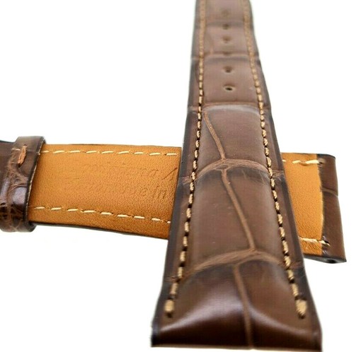 Louisiana Kroko pulsera de reloj 20/16 mm marrón cicatriz grande Made in Germany / 130 - Imagen 4 de 7