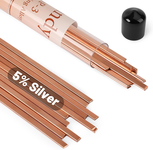 20 Sticks 5% Silver Solder Brazing Rods Bcup-3 Copper Phosphor Alloys Welding Ro