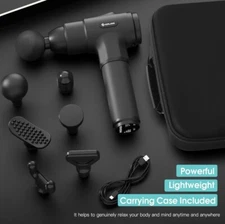 AERLANG Massage Gun — 20 Speeds, 6 Heads, Carrying Case – 425