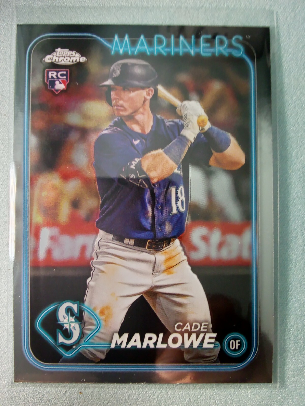2024 Topps Chrome - #266 Cade Marlowe (RC) Seattle Mariners - Bx3