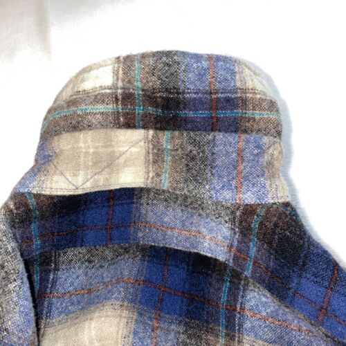 Vintage Pendleton Bordhemd Flanell Herren Medium 60er 70er Outdoor Schurwolle USA - Bild 8 von 16