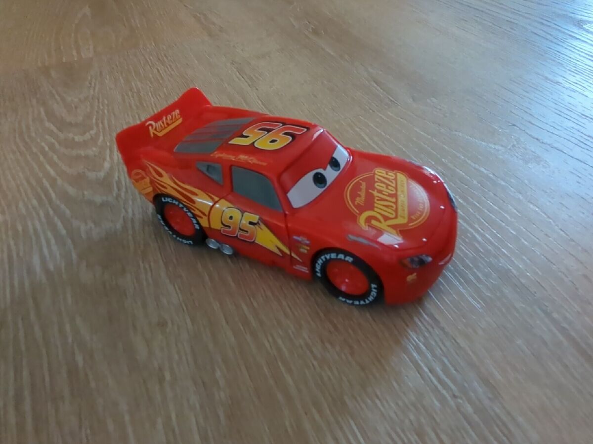 Cars 3 Lightning Mcqueen Crazy Crash And Smash Rc Car Thinkway Toys No  Remote