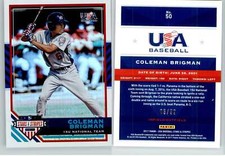 Coleman Brigman 2017 Stars & Stripes Longevity #50 /99 15U USA Team