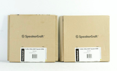 2 SpeakerCraft CRS6 AIM7 Square Speaker Grills For 6'' In Ceiling Speakers L680