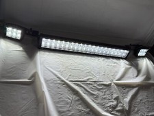 White Led 3-piece Off Road Light Bar Offroad Flood Lights Tested