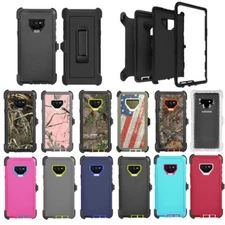 For Samsung Galaxy Note 9 Shockproof Defender Case Cover with Belt Clip