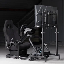 Supllueer Racing Simulator Cockpit With Seat&Monitor Stand Options Fits Logitech