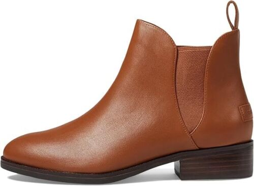 Cole Haan Laina British Tan Princess Leather Almond Toe Pull On Ankle Boots - Picture 4 of 5