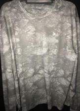 Maglione maglia maglione Reel Legends manica lunga XL grigio e bianco