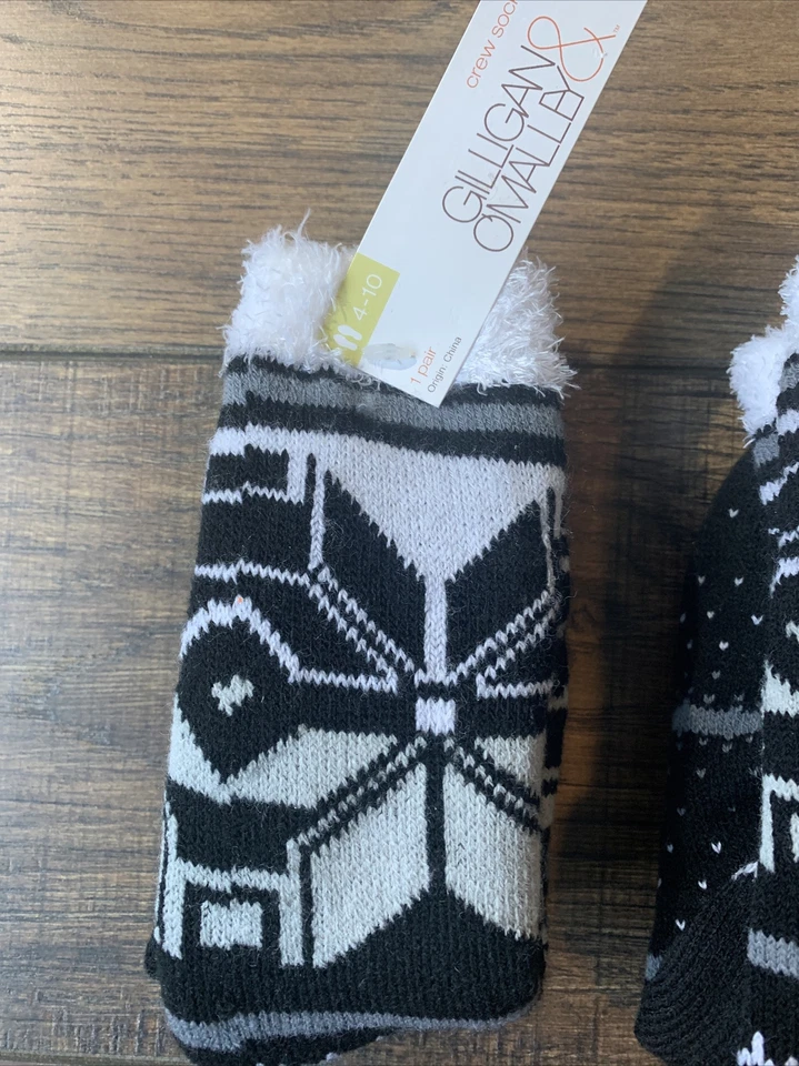 Calcetines para mujer Gilligan & O'Malley polar talla 4-10 2 pares calcetines acogedores 1020 Foto 3 de 4