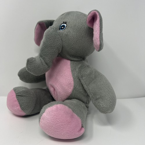 KellyToy Gray Elephant Pink Belly Foot Ear 12 inches Soft Plush Stuffed Toy Gift - Picture 19 of 24