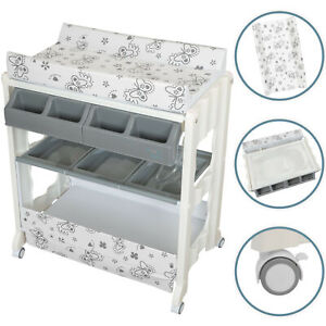 Ib Style Isa Table A Langer Avec Baignoire Matelas Commode Bebe Laver Soins Ebay