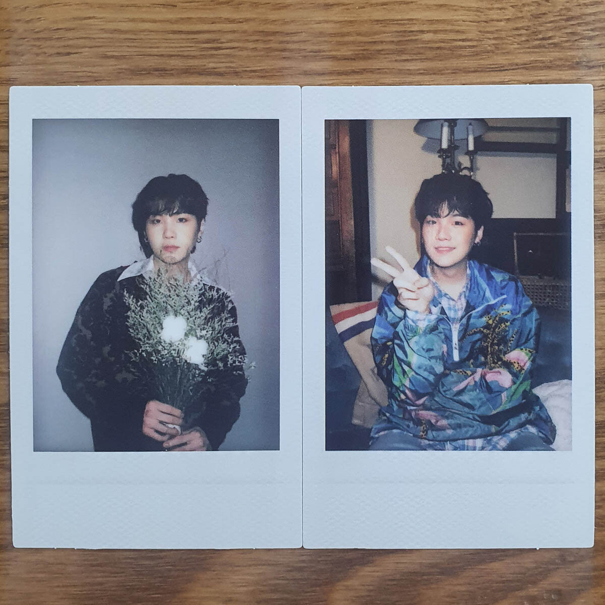Suga Official Instant Photo Set 2pcs Photocard BTS Deco Kit